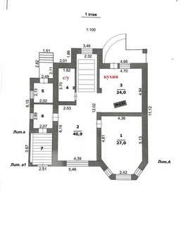 Дом 260м², 3-этажный, участок 15 сот.  