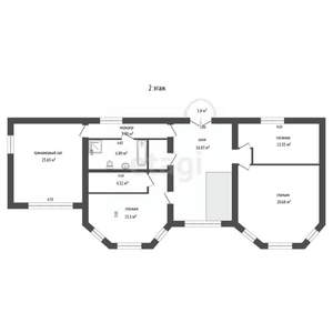 Дом 230м², 2-этажный, участок 16 сот.  