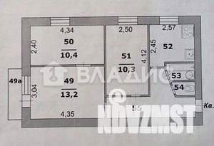 3-к квартира, на длительный срок, 51м2, 5/5 этаж