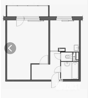 1-к квартира, на длительный срок, 35м2, 5/10 этаж