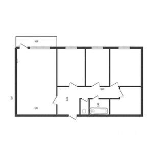 3-к квартира, на длительный срок, 71м2, 3/9 этаж