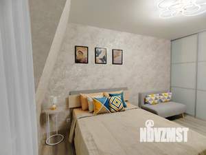 1-к квартира, посуточно, 45м2, 1/1 этаж