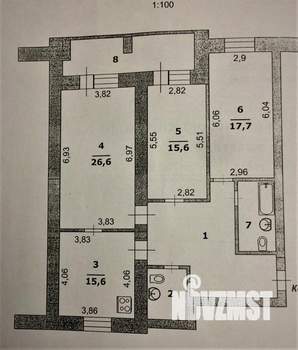 3-к квартира, на длительный срок, 110м2, 3/5 этаж