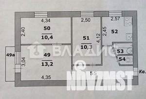 3-к квартира, на длительный срок, 51м2, 5/5 этаж