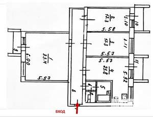 3-к квартира, на длительный срок, 118м2, 4/4 этаж