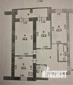 3-к квартира, на длительный срок, 110м2, 3/5 этаж