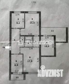 4-к квартира, на длительный срок, 84м2, 2/9 этаж