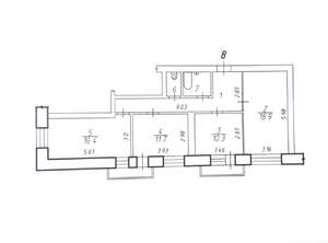 3-к квартира, на длительный срок, 76м2, 3/5 этаж