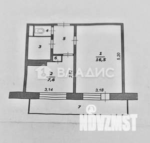 1-к квартира, вторичка, 32м2, 9/10 этаж