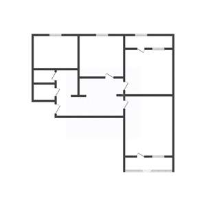 3-к квартира, вторичка, 72м2, 4/10 этаж