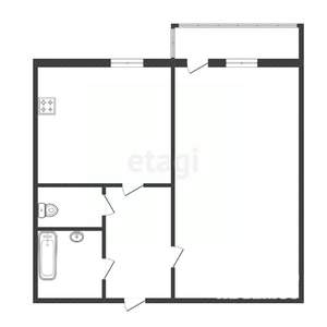 1-к квартира, вторичка, 34м2, 9/10 этаж