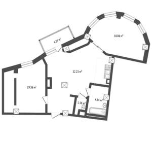 3-к квартира, вторичка, 85м2, 3/13 этаж