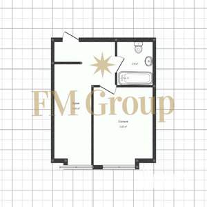 1-к квартира, вторичка, 33м2, 11/16 этаж