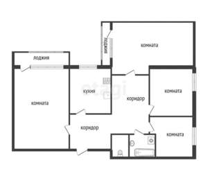 4-к квартира, вторичка, 93м2, 4/9 этаж