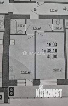 1-к квартира, вторичка, 45м2, 10/10 этаж