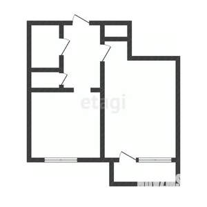 1-к квартира, вторичка, 31м2, 9/9 этаж