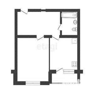 1-к квартира, вторичка, 47м2, 4/16 этаж