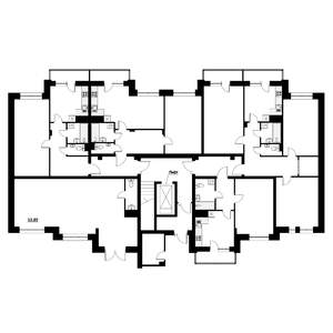 3-к квартира, строящийся дом, 91м2, 1/9 этаж
