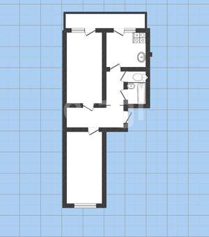 2-к квартира, вторичка, 58м2, 3/10 этаж