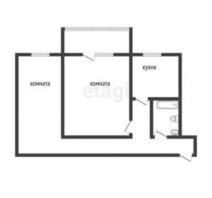 2-к квартира, вторичка, 45м2, 2/3 этаж