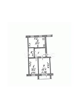 2-к квартира, вторичка, 60м2, 5/5 этаж