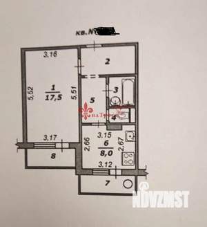 1-к квартира, вторичка, 39м2, 6/10 этаж