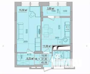 1-к квартира, вторичка, 37м2, 10/18 этаж