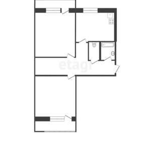2-к квартира, вторичка, 54м2, 9/10 этаж