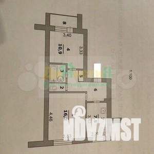 2-к квартира, вторичка, 48м2, 5/5 этаж