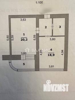 1-к квартира, вторичка, 49м2, 3/17 этаж