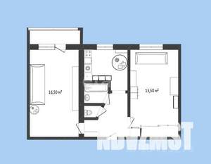 2-к квартира, вторичка, 43м2, 5/5 этаж