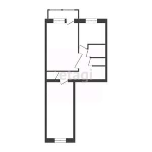 2-к квартира, вторичка, 44м2, 5/5 этаж