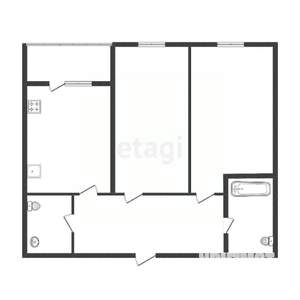 2-к квартира, вторичка, 64м2, 6/18 этаж