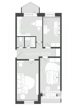 3-к квартира, вторичка, 70м2, 2/6 этаж