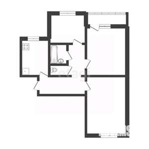 3-к квартира, вторичка, 60м2, 5/9 этаж