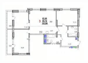 3-к квартира, вторичка, 104м2, 5/18 этаж