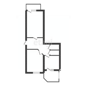 2-к квартира, вторичка, 59м2, 1/7 этаж