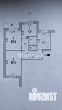 3-к квартира, вторичка, 61м2, 4/9 этаж