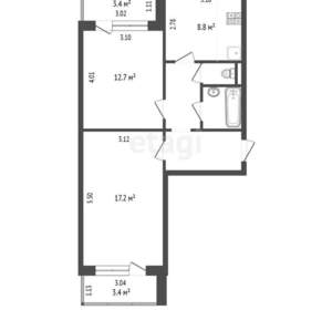 2-к квартира, вторичка, 51м2, 7/10 этаж