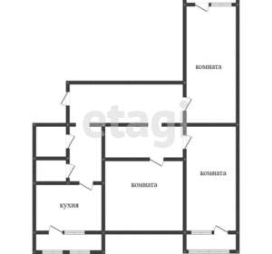 3-к квартира, вторичка, 70м2, 10/10 этаж