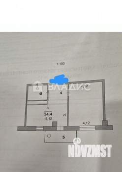 1-к квартира, вторичка, 46м2, 2/9 этаж