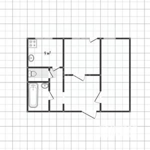 2-к квартира, вторичка, 51м2, 8/10 этаж