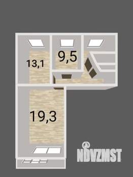 3-к квартира, вторичка, 59м2, 5/5 этаж