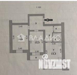 2-к квартира, вторичка, 67м2, 5/10 этаж