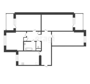 4-к квартира, вторичка, 85м2, 8/9 этаж