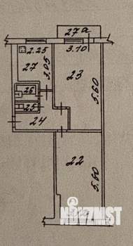 2-к квартира, вторичка, 48м2, 2/5 этаж