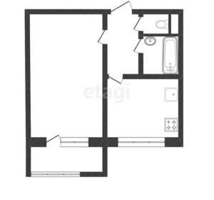 1-к квартира, вторичка, 34м2, 2/9 этаж