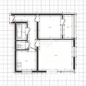 2-к квартира, вторичка, 50м2, 3/14 этаж