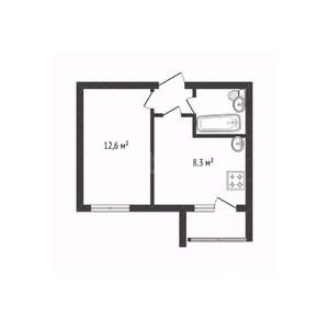 1-к квартира, вторичка, 27м2, 1/9 этаж