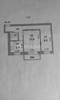 2-к квартира, вторичка, 45м2, 2/3 этаж
